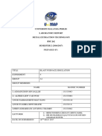 Universiti Malaysia Perlis Laboratory Report Metal Extraction Technology PDT 262 SEMESTER 2 (2016/2017)