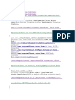 Linear Integrated Circuits Notes