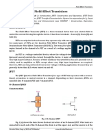 Basic Electronics (18ELN14/18ELN24) - Field-Effect Transistors (Module 2)