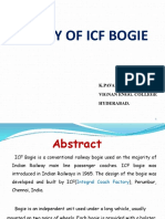 Study of Icf Bogie: K.Pavan Kumar Vignan Engg. College Hyderabad