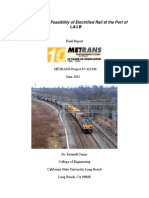 Evaluating The Feasibility of Electrified Rail 2011