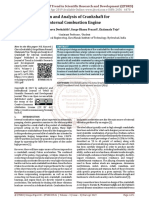 Design and Analysis of Crankshaft For Internal Combustion Engine