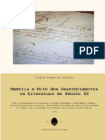 Memória e Mito Dos Descobrimentos Na Literatura Do Século XX PDF