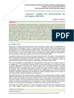 Bank Loan and Advances: Antidote For Restructuring The Agricultural Sector in Nigeria, 1985-2012