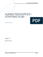 M3 Playbook HR Staffing Plan Template