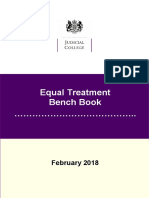 Equal Treatment Bench Book UK