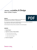 News, Narrative, & Design: Master Syllabus Template