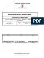 Caja Especificacion Tecnica