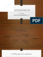 1 Sistema de Ecuaciones y Matrices