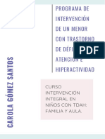 Programa de Intervención TDAH