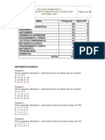 Reactivos Con Respuestas Octubre 2018 - 2019 (2441)