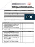 Ficha Prácticas Pedagógicas - Docente