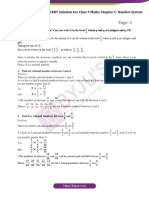 NCERT Solutions For Cbse Class 9 Maths Chapter 1 Number System PDF