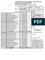 School Form 5 (SF 5) Report On Promotion and Level of Proficiency & Achievement