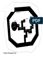 Tobruk Perimeter Post: Overall Dimensions 450mm X 350mm