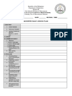 Modified Daily Lesson Plan