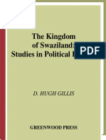 GILLIS, D. Hugh - The Kingdom of Swaziland. Studies in Political History. Contributions in Comparative Colonial Studies