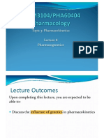 Lecture 8 - Pharmacogenetics