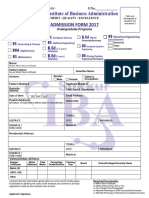 Admission Form PDF