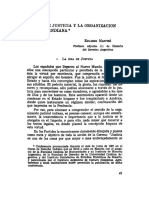 La Idea de Justicia y La Organizacion Judicial Indiana