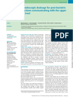 Trans-Fistulary Endoscopic Drainage For Post-Bariatric Abdominal Collections Communicating With The Upper Gastrointestinal Tract