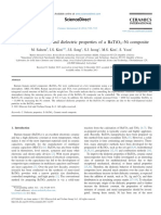 Synthesis, Sintering and Dielectric Properties of A Batio - Ni Composite