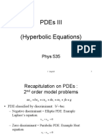 Pdes Iii (Hyperbolic Equations) : Phys 535