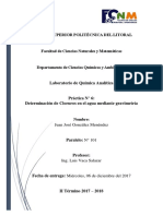 Práctica - Determinación de Cloruros en El Agua Mediante Gravimetría