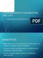 Credibilidad y Validez Del Relato