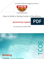 How To Build A Testing Center of Excellence: Sponsored by Cognizant