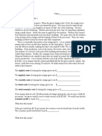 Economics 102 Orange Grove Case