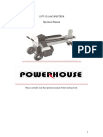 Powerhouse Log Spliiter Manual