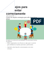 5 Consejos para Argumentar Correctamente