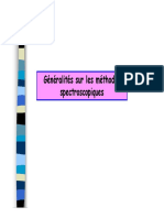 Generalité Sur Les Methodes Spectroscopiques PDF