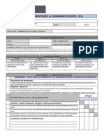 Ficha de Monitoreo Desempeño Docente