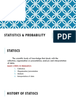 Statistics & Probability