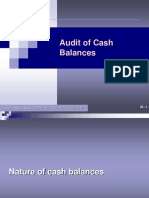 Audit Cash Balance