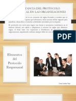 Importancia Del Protocolo Empresarial en Las Organizaciones - Diana - Vega