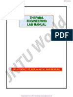 THERMAL ENGINEERING LAB Manual PDF