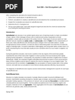 Salt-Affected Soil Soil 206 - Soil Ecosystem Lab: Objectives