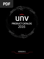 Uniview Product Catalog 2016 Version 1 - 789086 - 168459 - 0