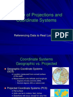 Review of Projections and Coordinate Systems: Referencing Data To Real Locations