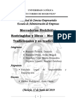 Mercaderías Restringidas y Libres - Mercaderías Tradicionales y No Tradicionales