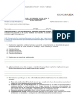 Exámen 1° Trimestre Formación Cívica & Ética 1-1 3238