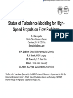 Status of Turbulence Modeling For High-Speed Propulsion Flow Problems