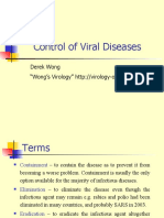 Control of Viral Diseases: Derek Wong