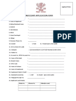 Beneficiary Application Form