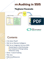 Custom Auditing in SSIS: - Meghana Vasavada