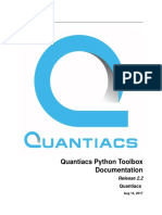 Quantiacs Python Toolbox Documentation PDF