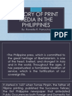 History of Print Media in The Philippines